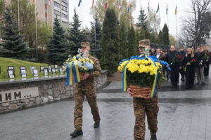 Гвардійці КІ НГУ взяли участь в урочистостях до 40-х роковин Чорнобильської трагедії